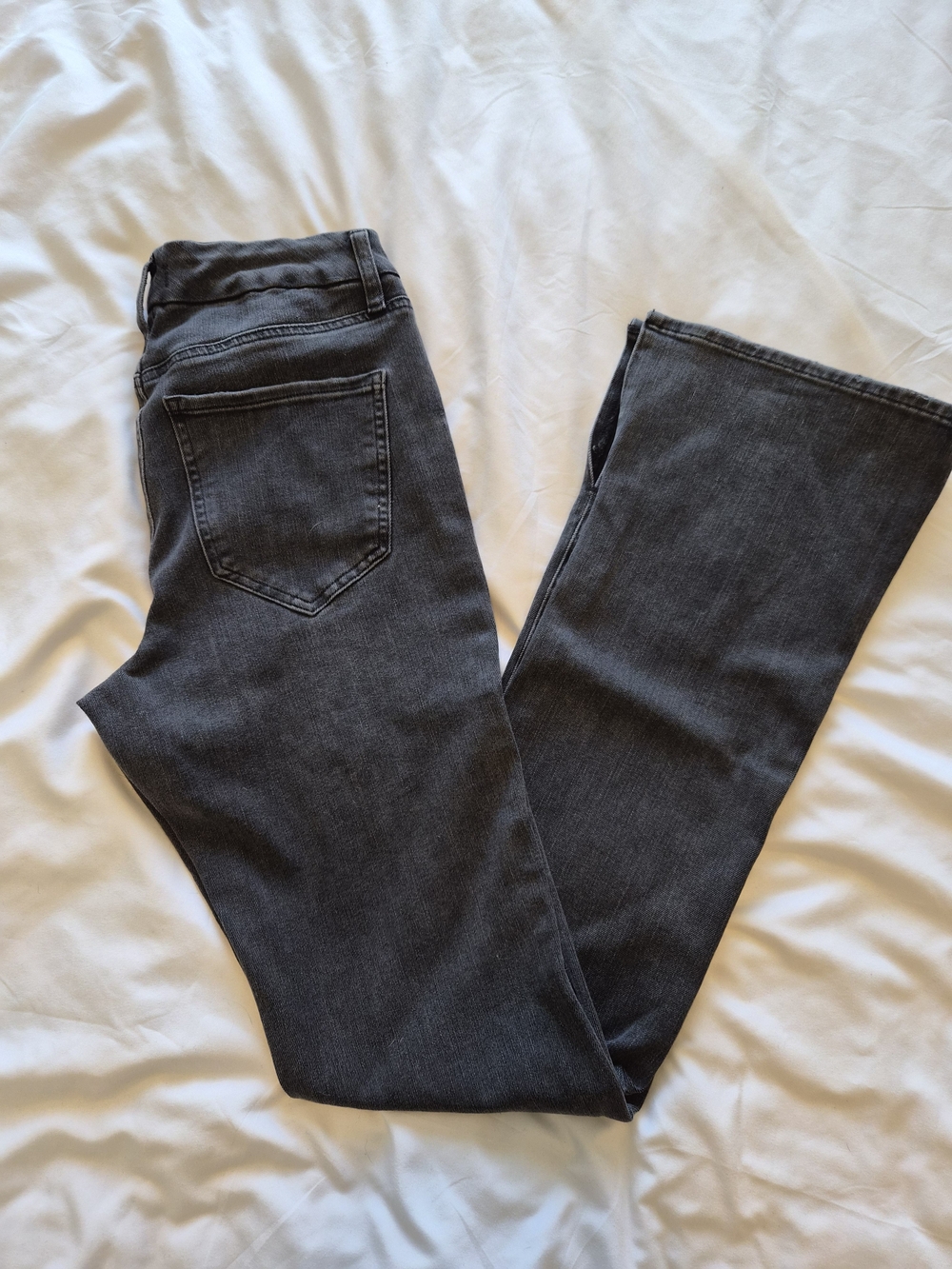 Express Mid-Rise FlexX Skyscraper Gray Jeans Size Medium
